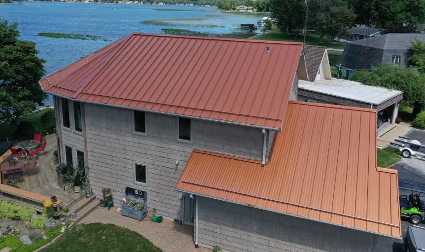 Tarping and dry-in on a Otterbein commercial roof