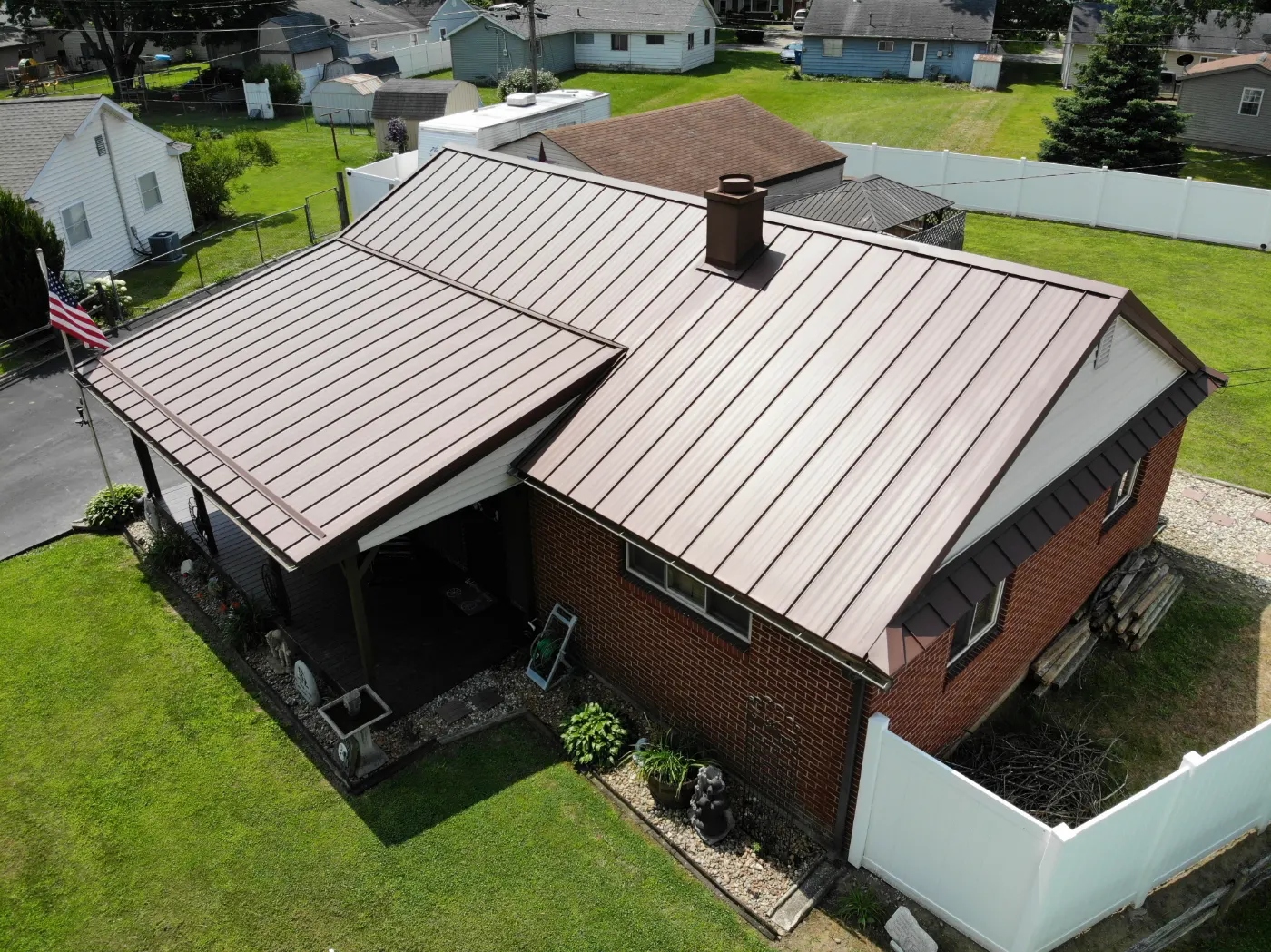 Commercial roof inspection documented in Otterbein